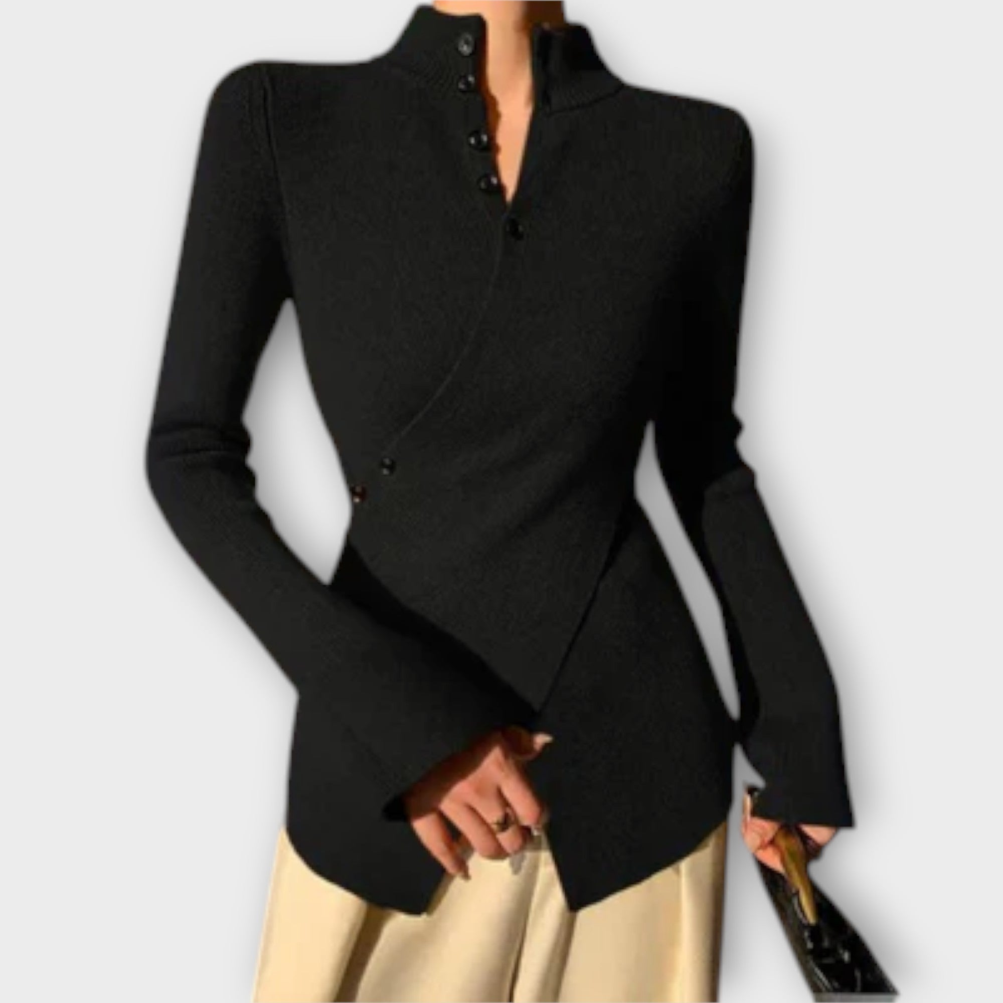 Michiko – Elegant slim-fit knit sweater