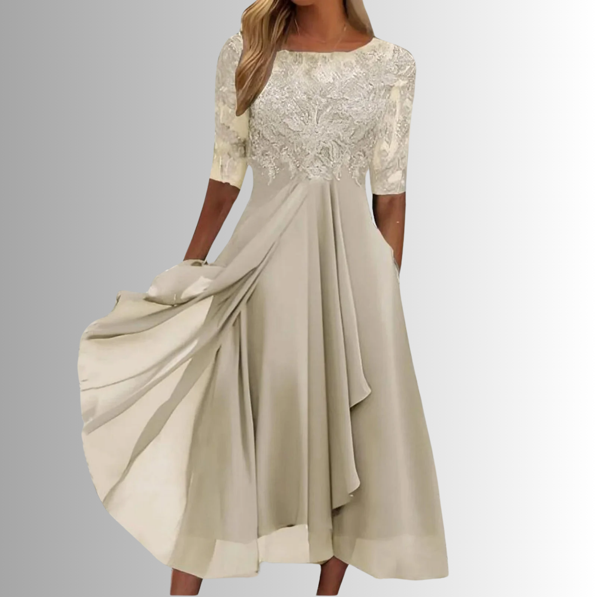Rhonda™ | Elegant blondekjole