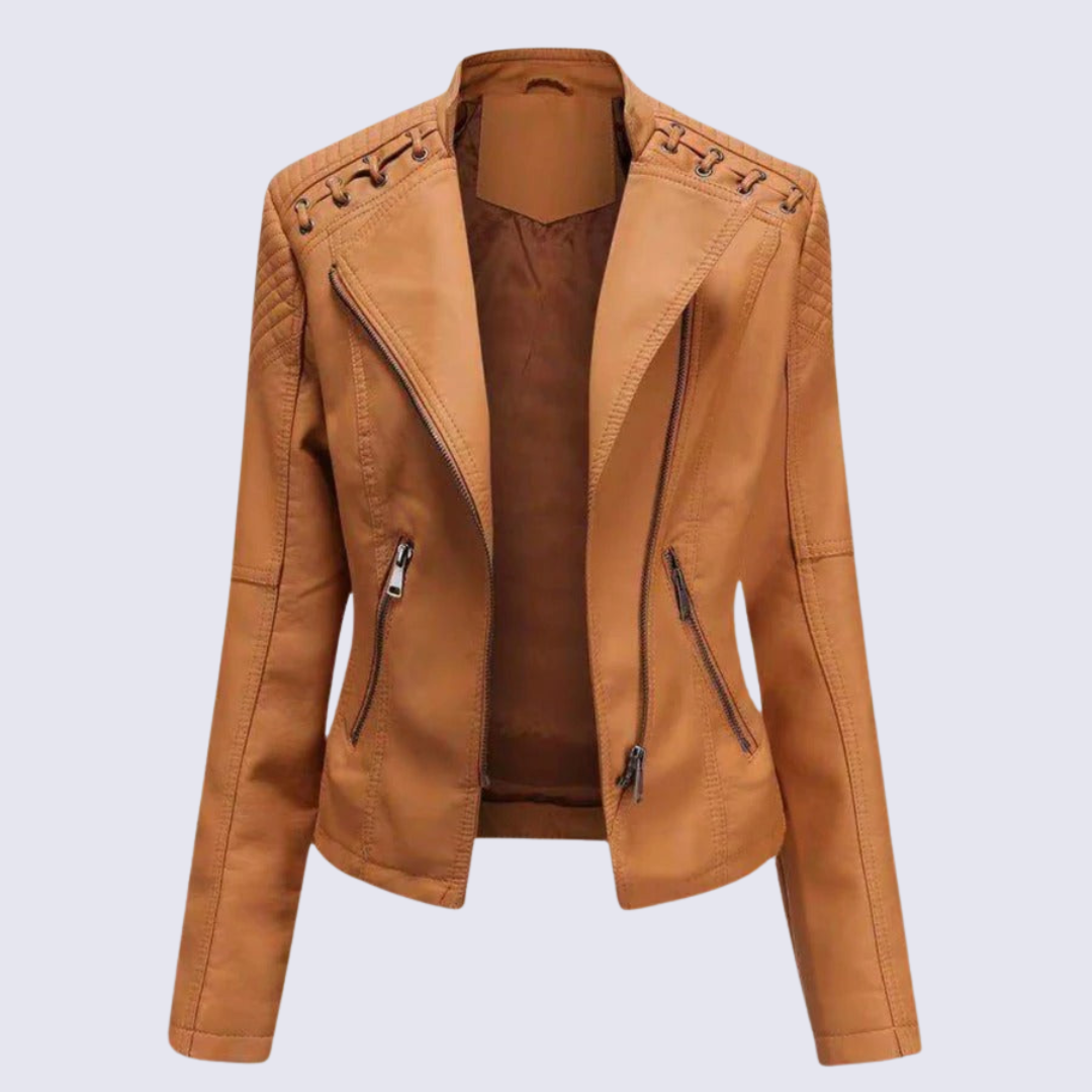 Leta - Women's Faux Leather Jacket