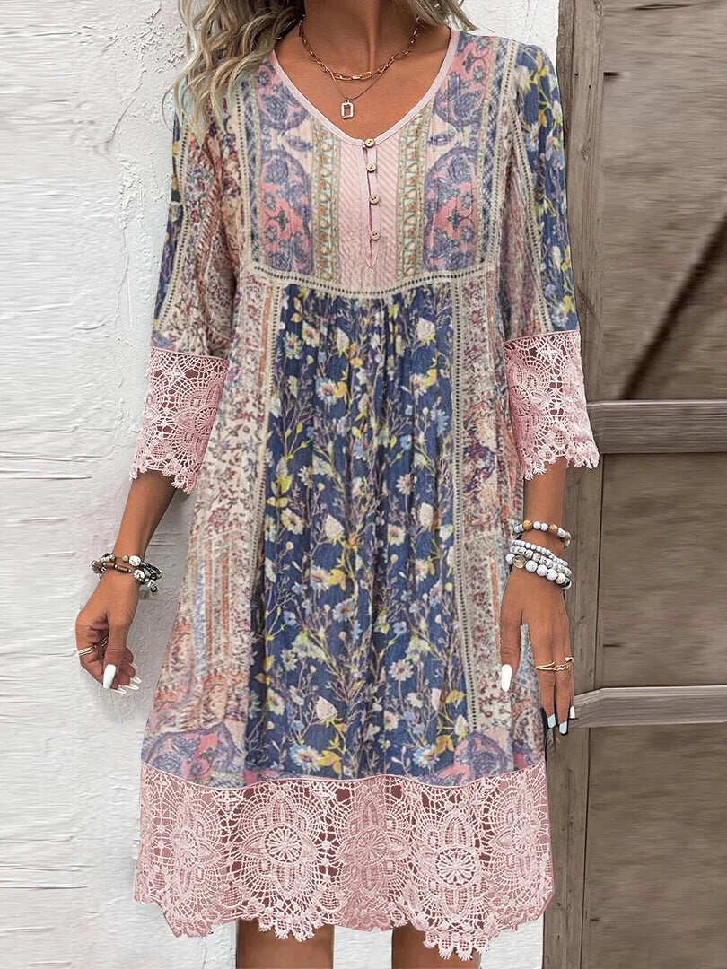 Liora - Boho Lace Dress