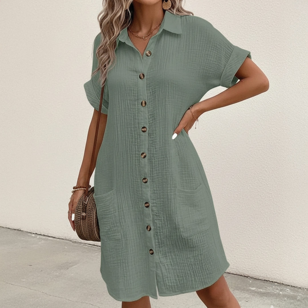 Paleza – Cotton Polo Shirt Dress