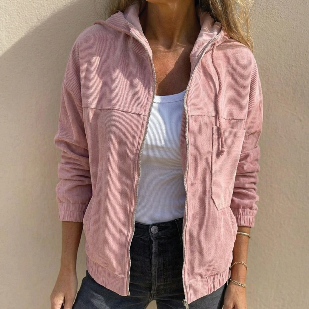 Quintina - Chaqueta de pana con capucha