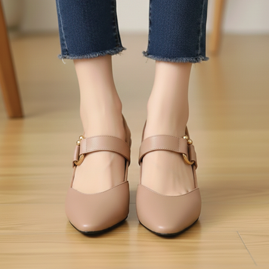 Echo - Slingback Block Pumps