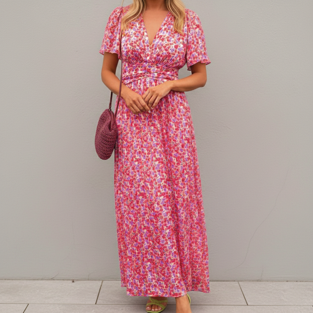 Jelyne - Floral Elegance Maxi Dress