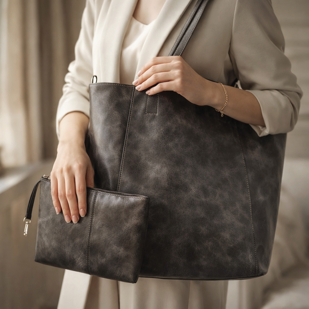 Sovira - Vegan Leather Tote Bag
