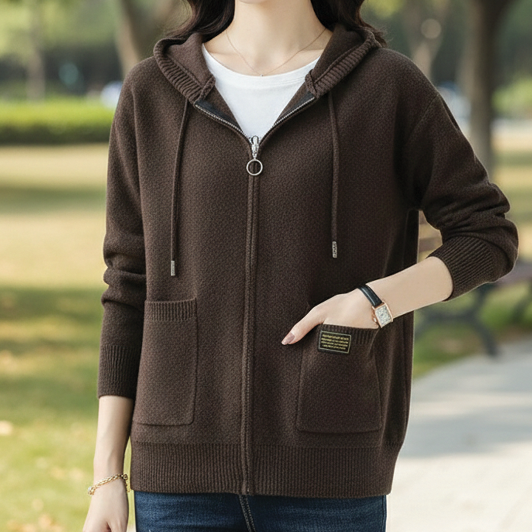 Rosalinda - Wool Zip-Up Hoodie