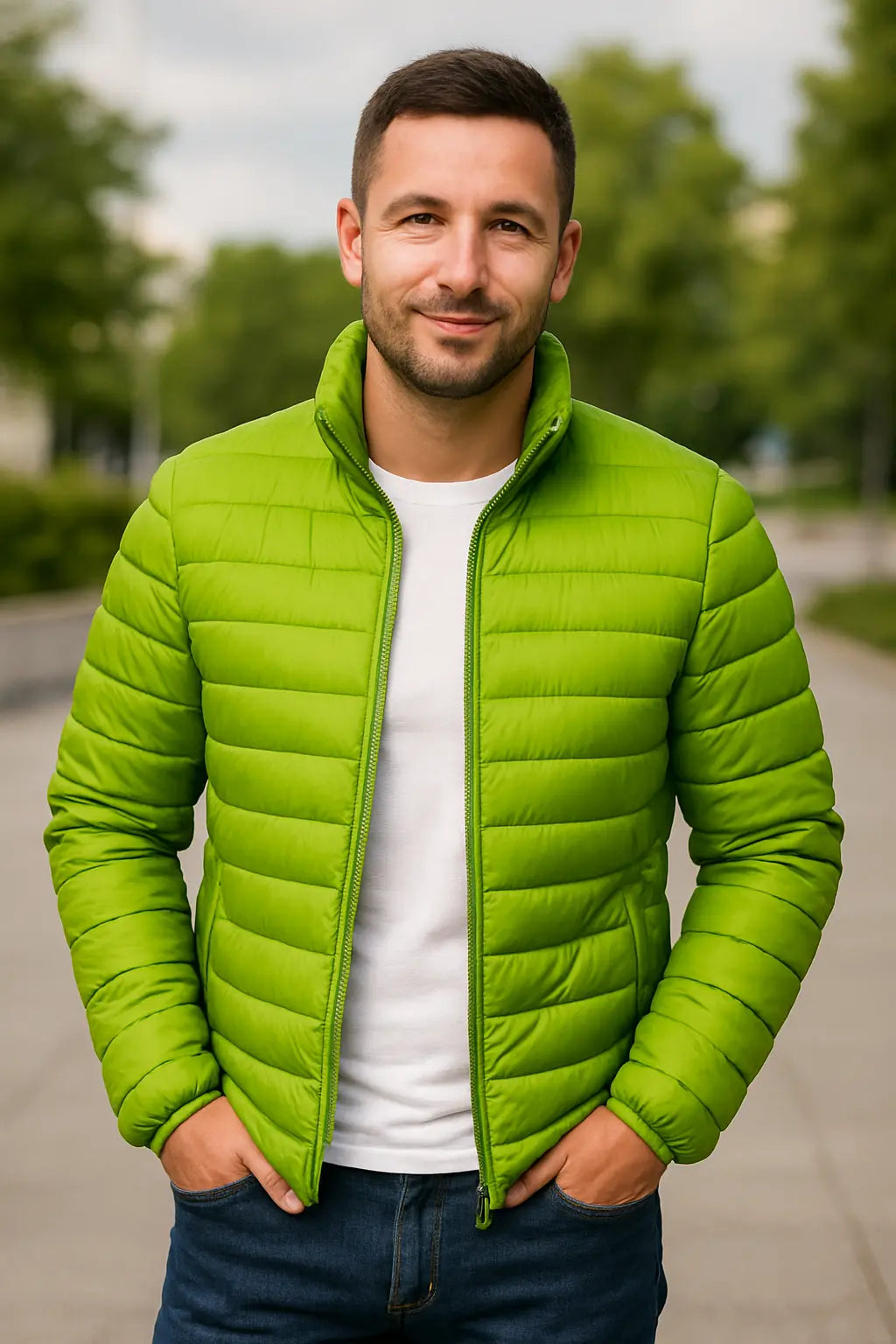 Belle & Cooper | Warm puffer jacket with collar