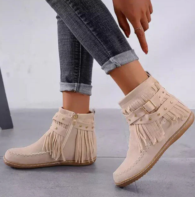 Urban - Fringe Ankle Boots