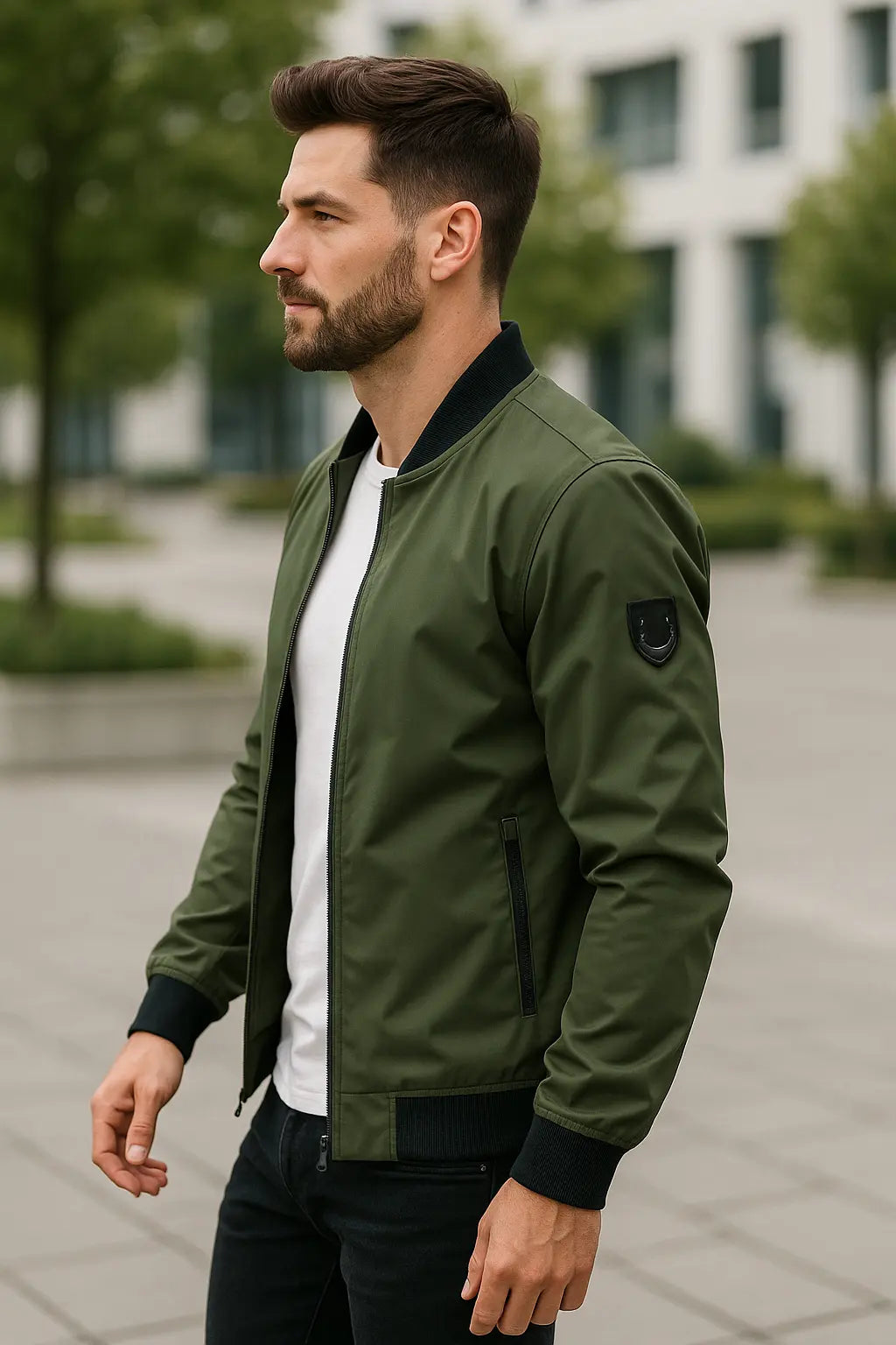 Belle & Cooper | Men's Slim Fit Bomber Jacket