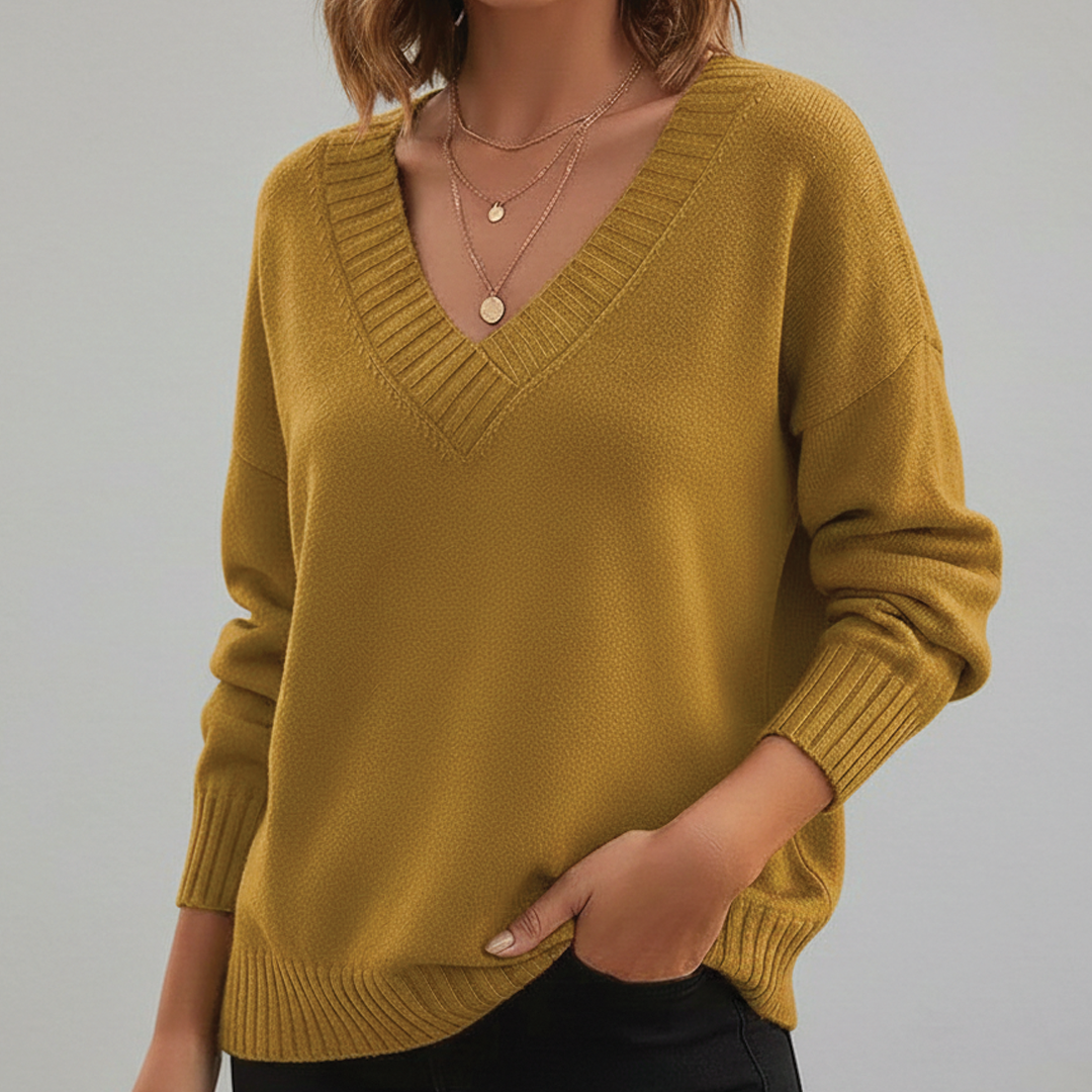 Grace - V-udskæring Sweater