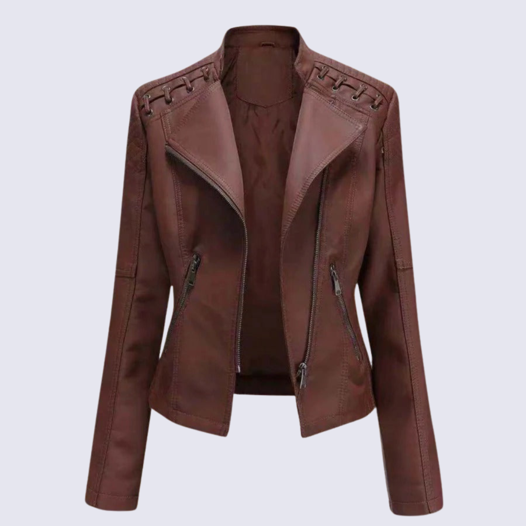 Leta - Women's Faux Leather Jacket