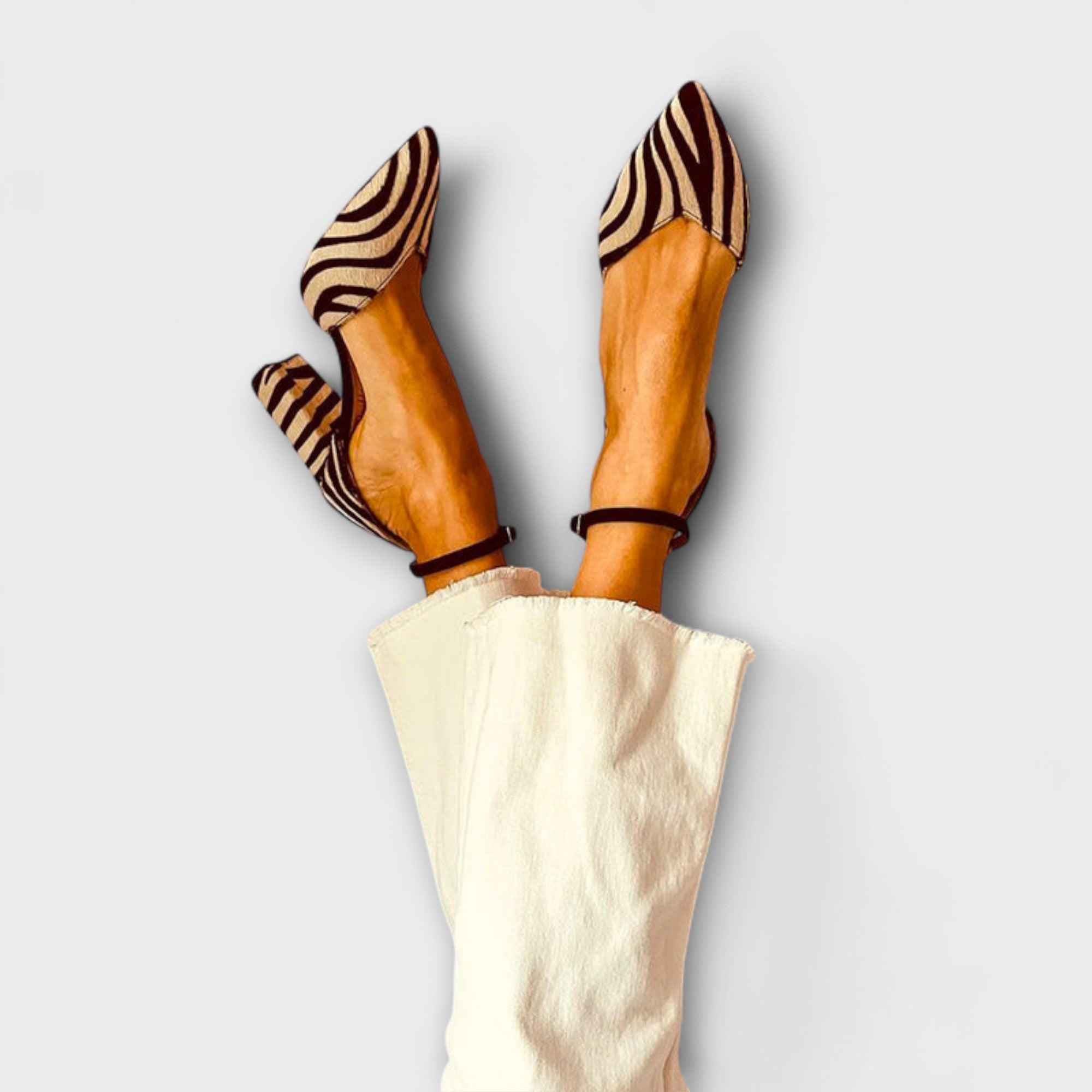 Zebrina – Statement heels with zebra print