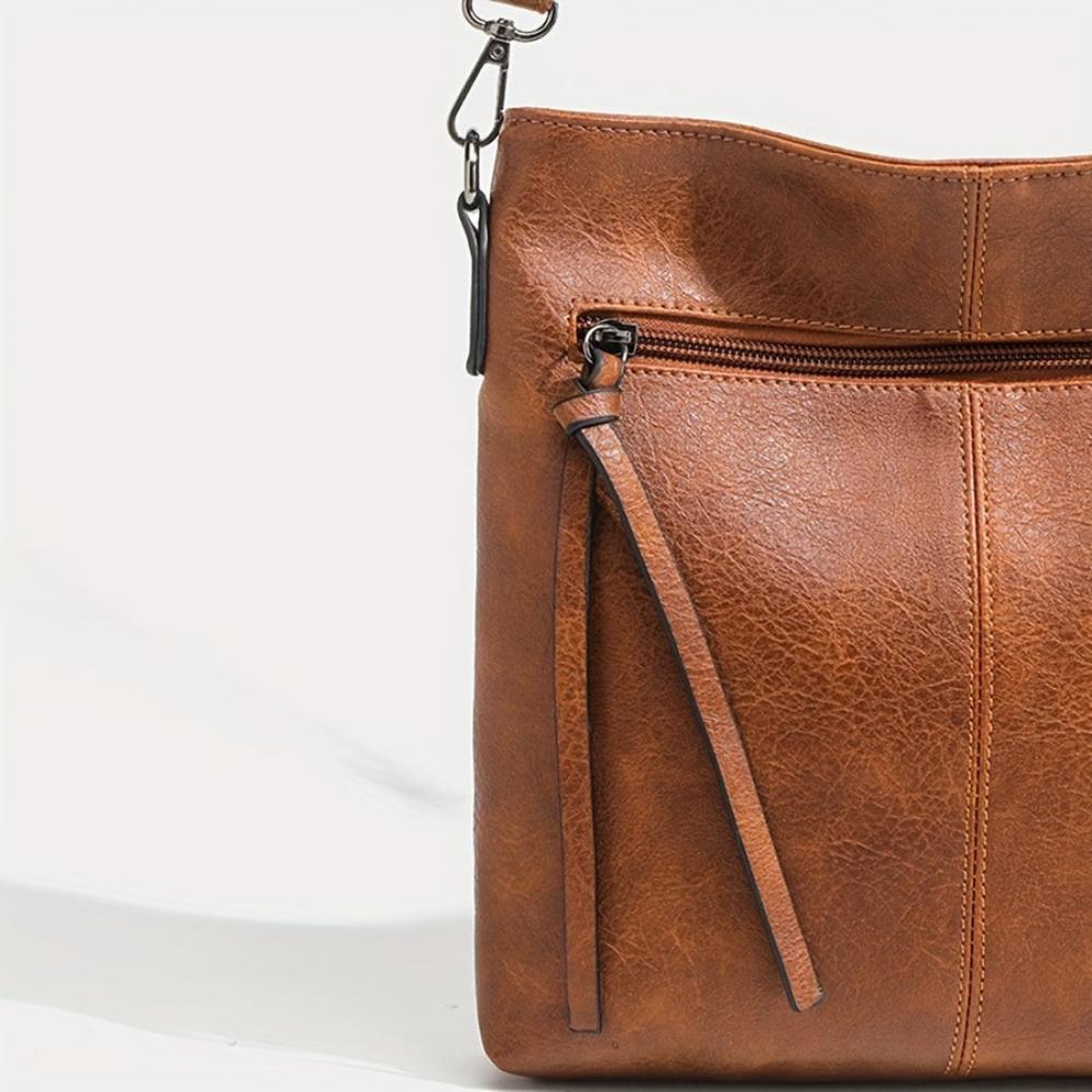 Arixa - Vegan Leather Slim Crossbody Bag