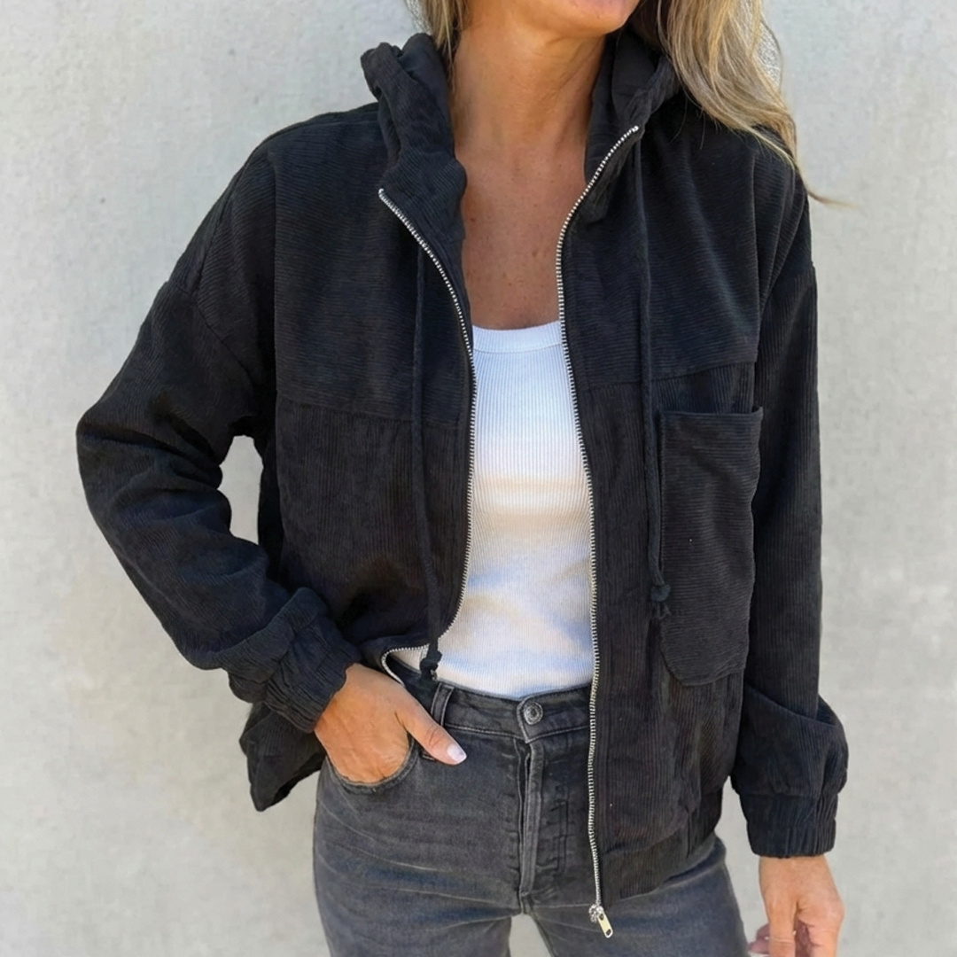 Quintina - Chaqueta de pana con capucha