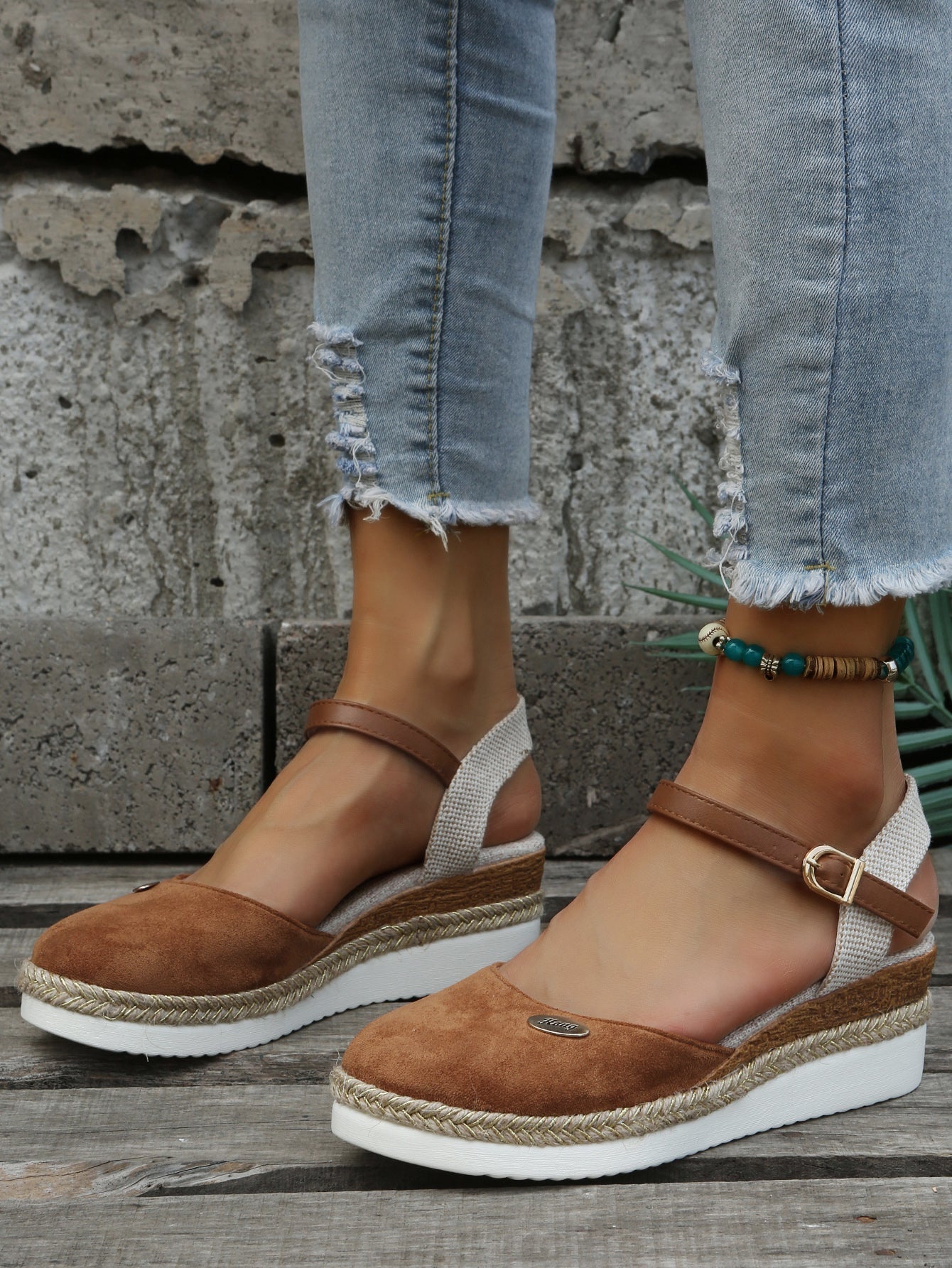 Greer - Lukkede Espadriller med Plateausål