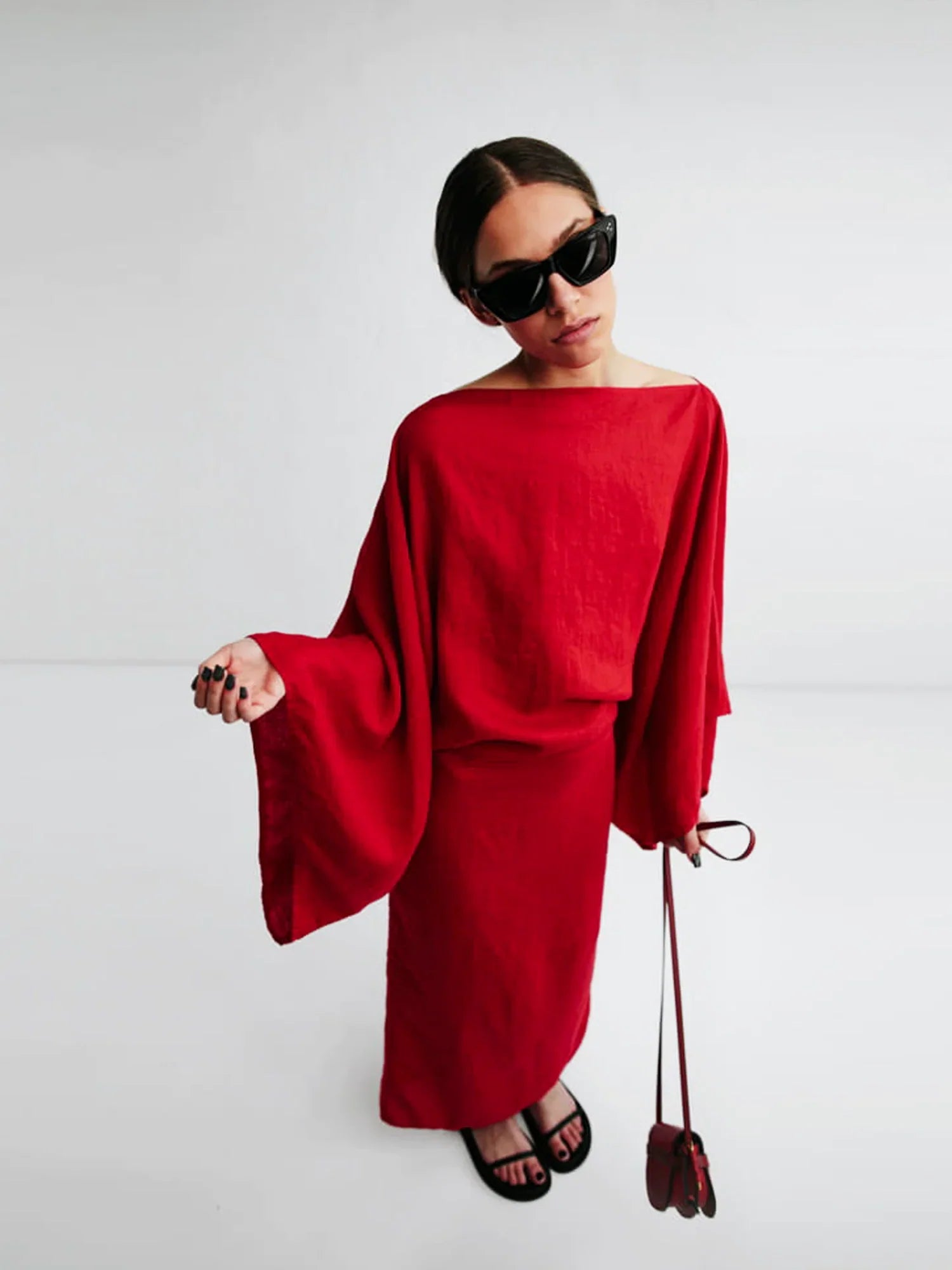 Givelle - Kimono Midi Dress