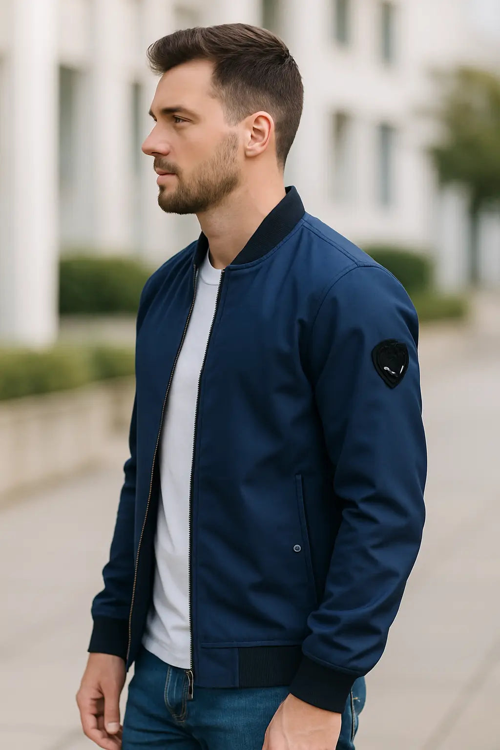 Belle & Cooper | Men's Slim Fit Bomber Jacket