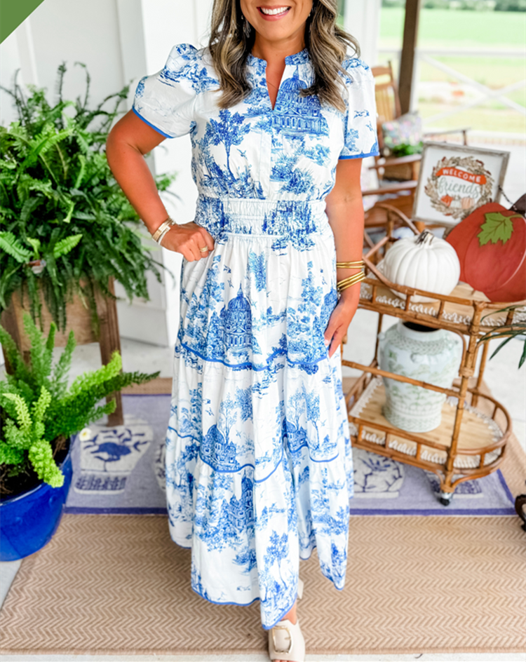 Irelle - Toile Print Maxi Dress