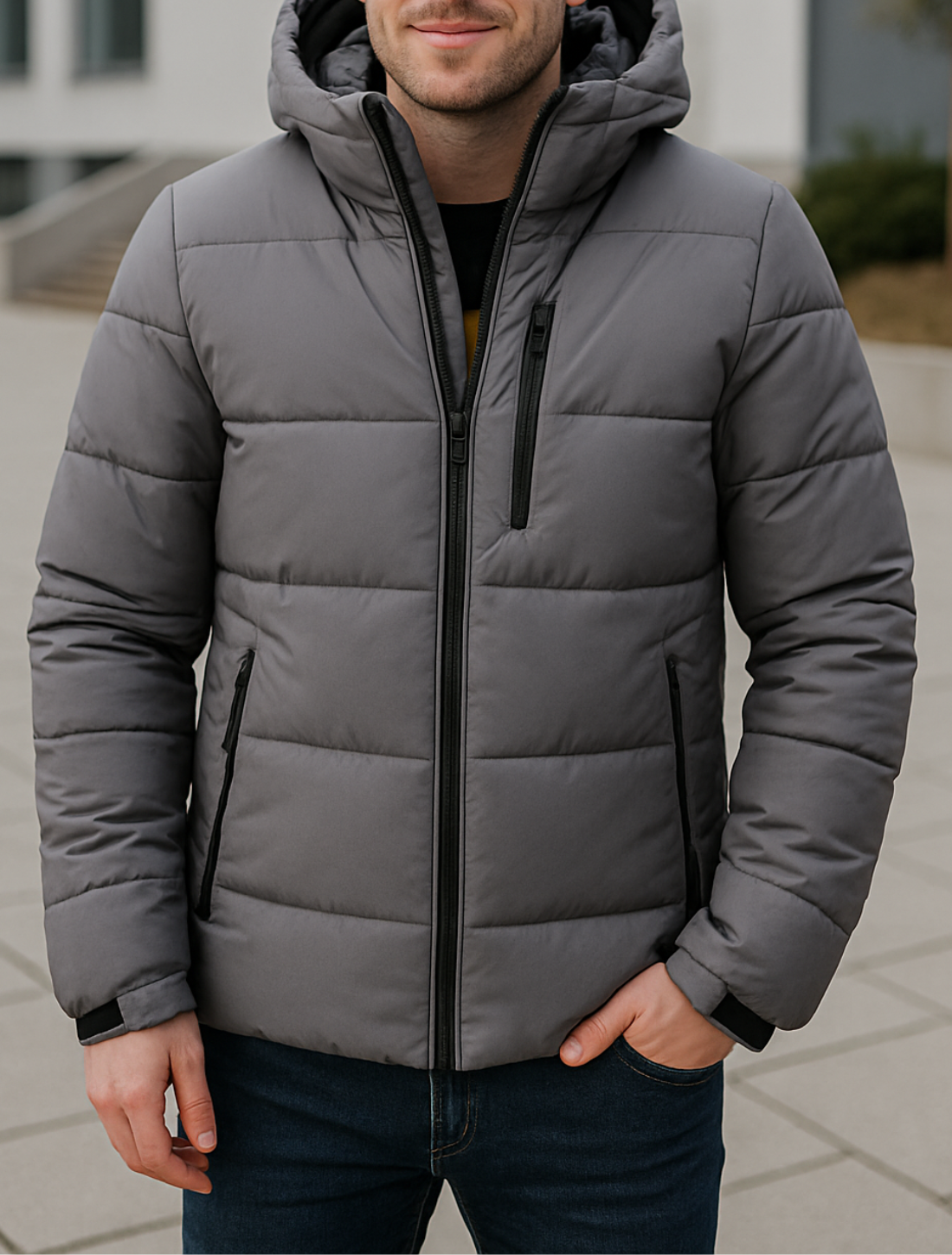 Belle & Cooper | Warm Down Jacket with Detachable Hood