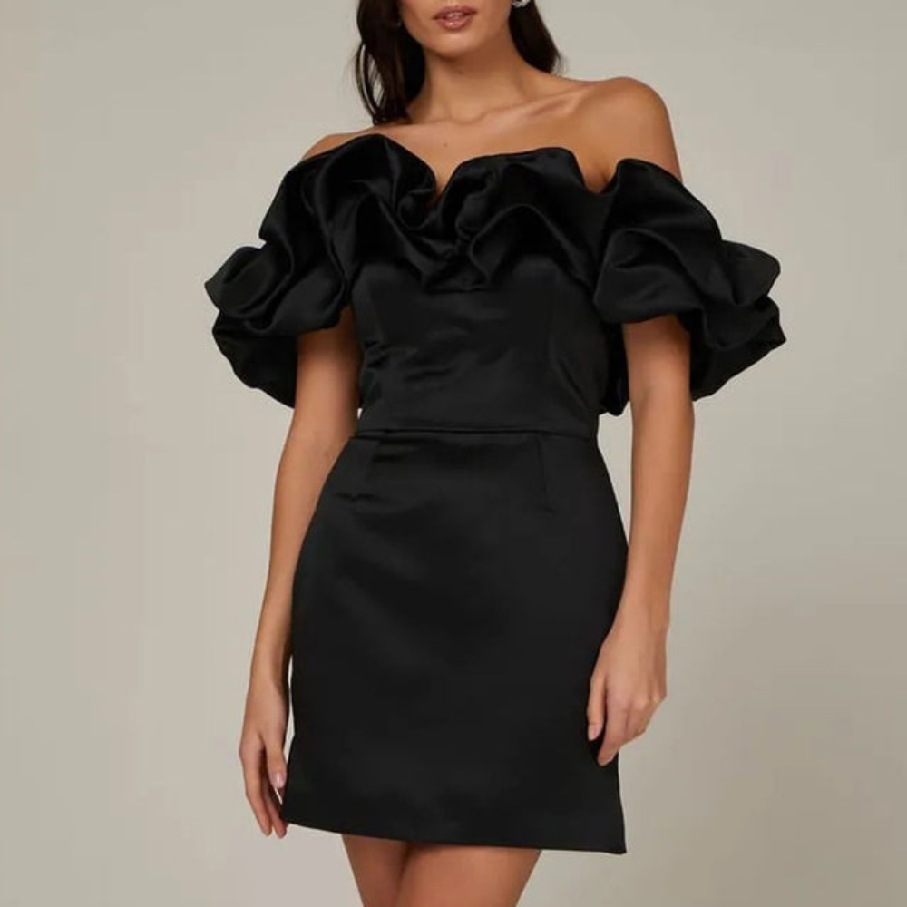 Ella | Women Wedding Guest Ruffle Mini Dress