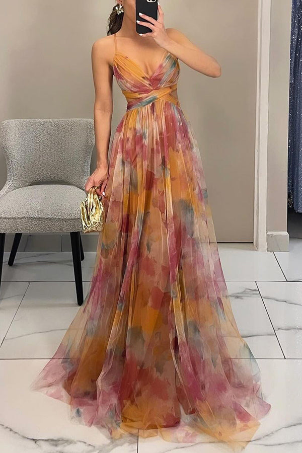 Qelira - Floral Maxi Dress