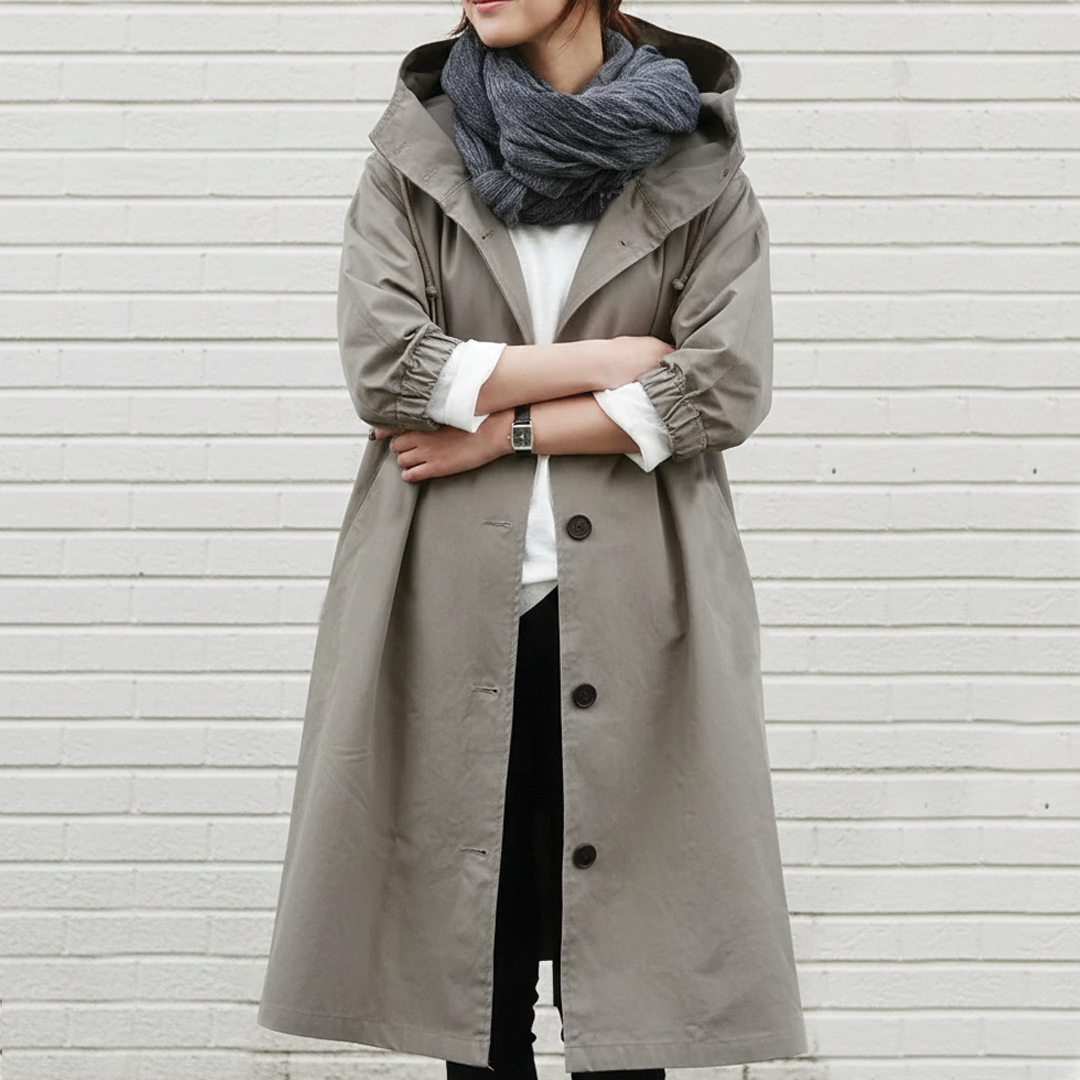 Quenby - Gabardina con Capucha