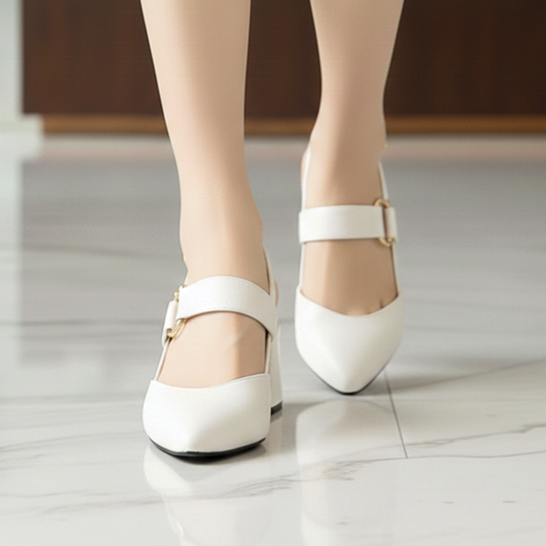 Echo - Slingback Block Pumps