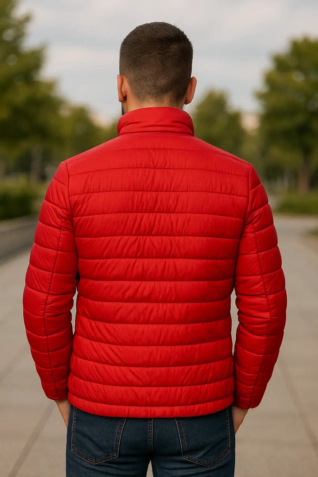 Belle & Cooper | Warm puffer jacket with collar