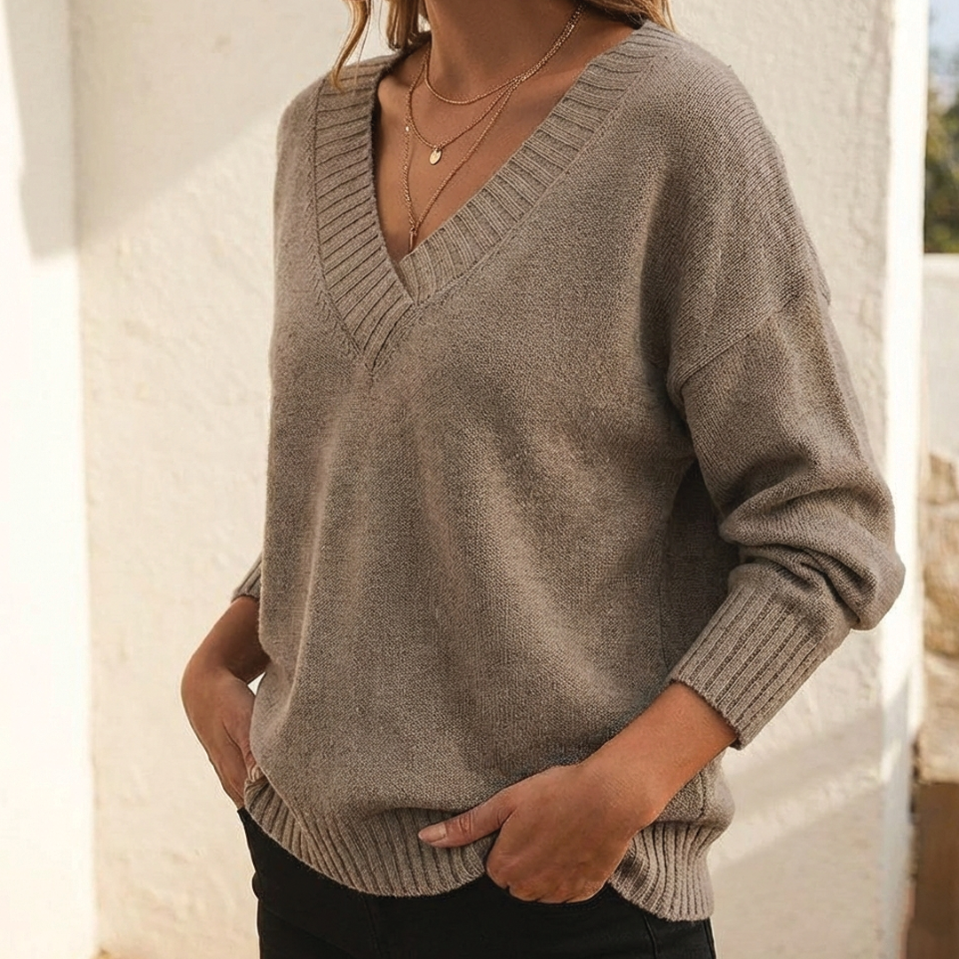 Grace - V-udskæring Sweater