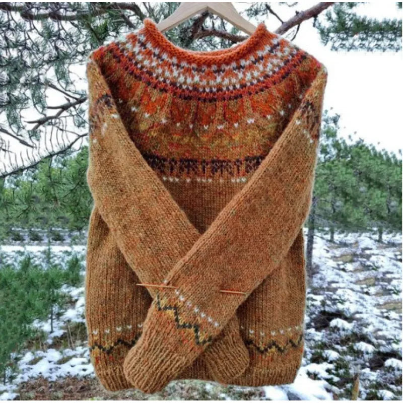 Umbria – Warm sweater with classic winter details