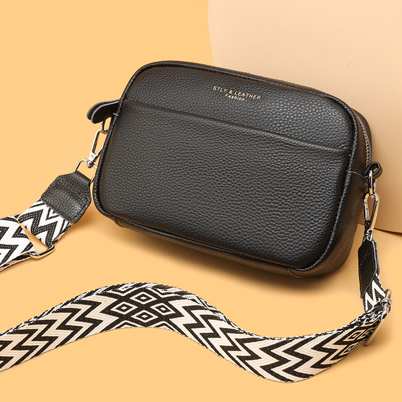 Welyra - Pebbled Leather Crossbody Bag