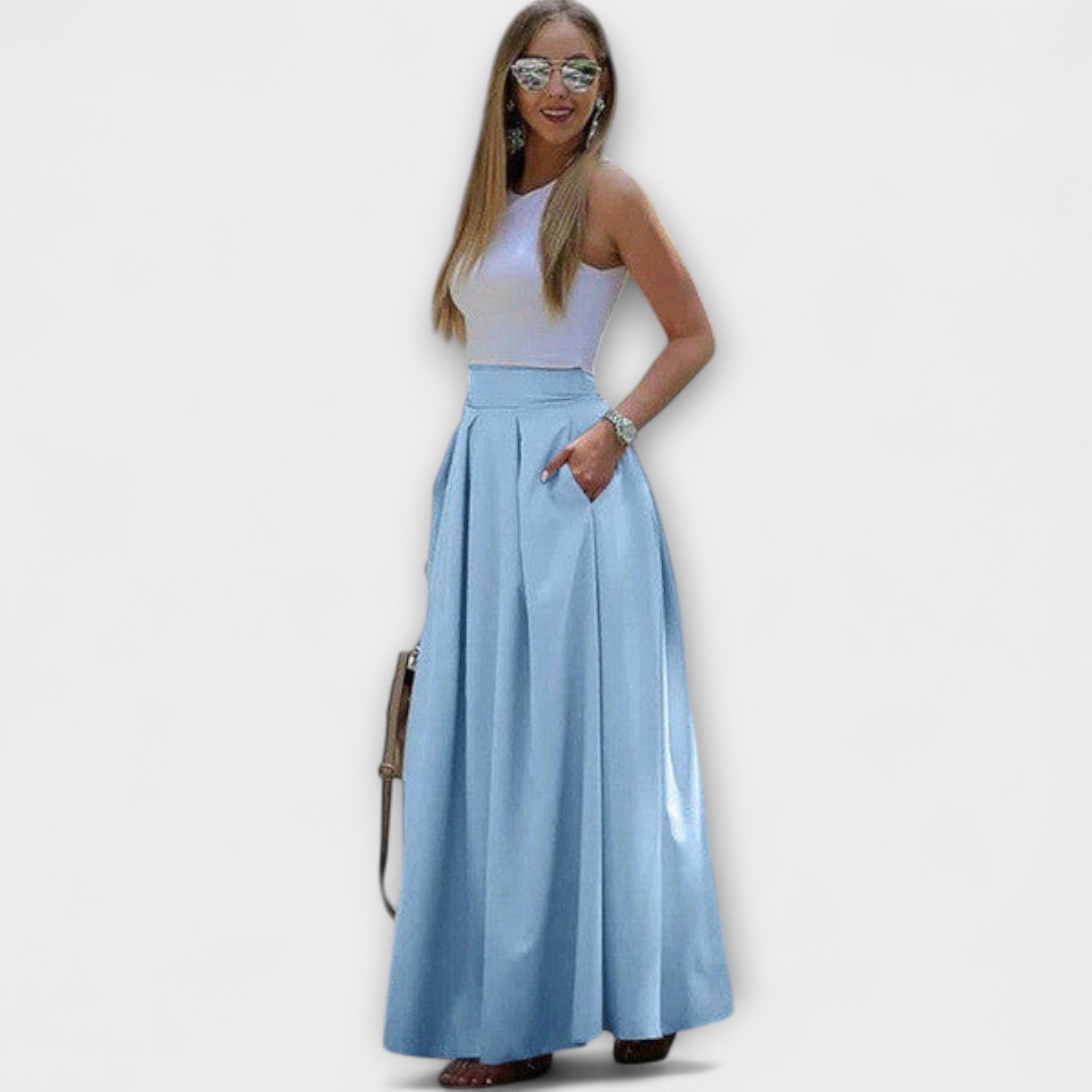 Tzafira – Elegant maxi skirt with a high waist