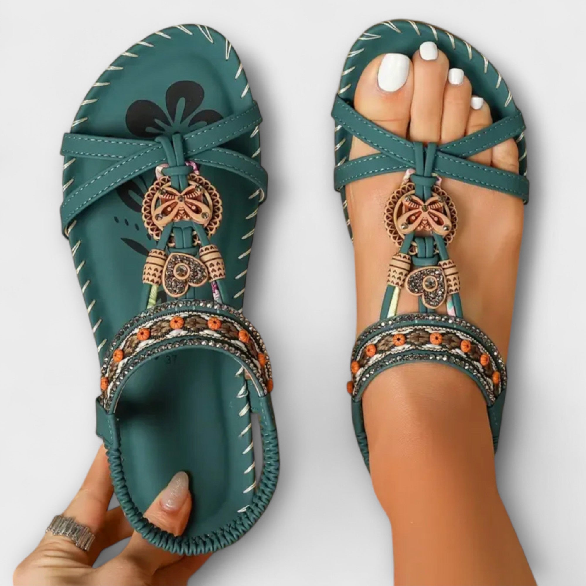 Claudia - Orthopedic Ibiza-inspired sandals