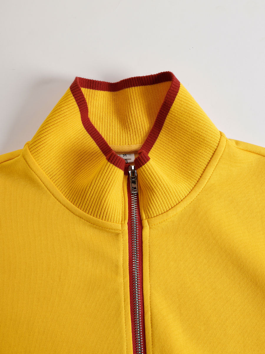 Priscilla - Elegant og sporty sæt med sweatshirt med halv lynlås