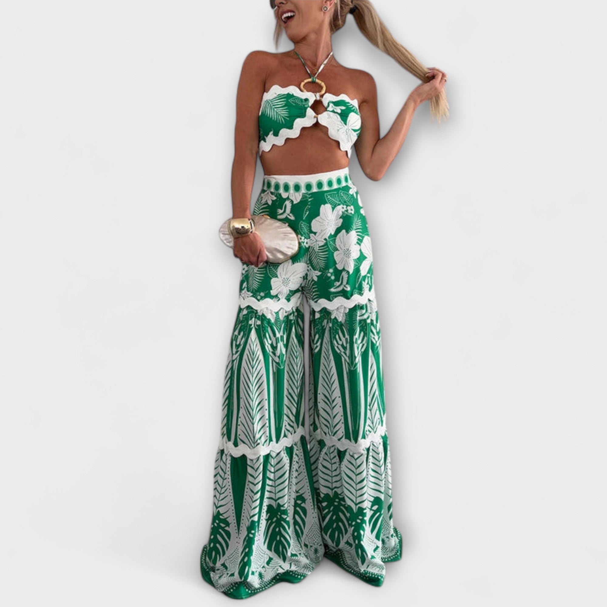 Zella - Cassie Ric Rac Trim Holder Ring Set