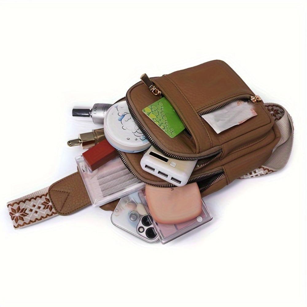 Velyra - Vegan Leather Sling Crossbody Bag