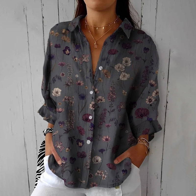Ophelia - Vintage blomsterbluse