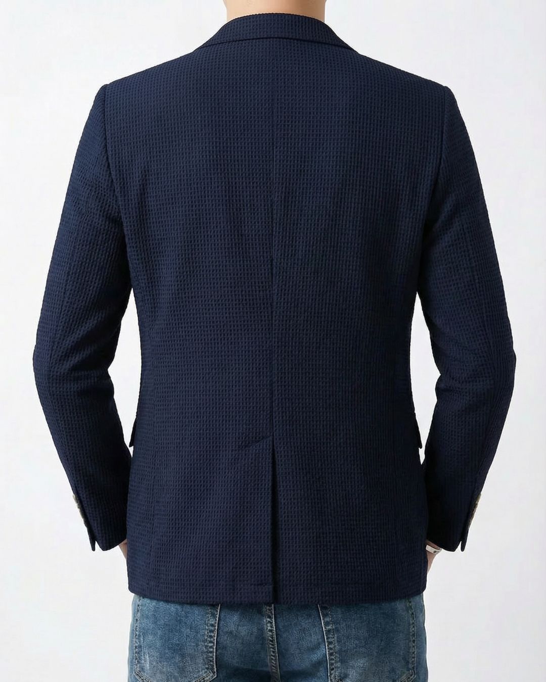 GEORGE | WAFFLE-KNIT TAILORED BLAZER