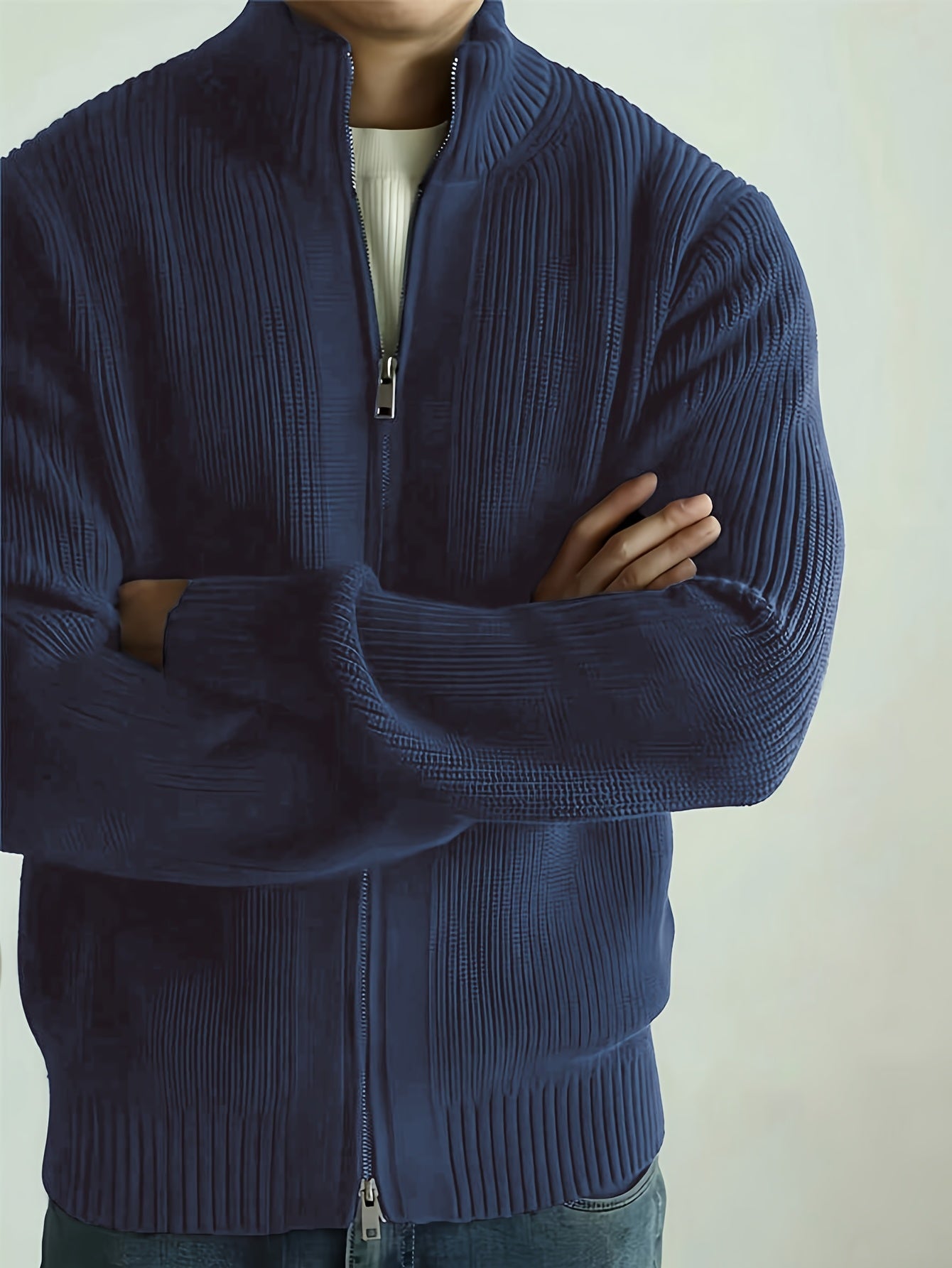 HENRY | CHUNKY V-NECK KNIT CARDIGAN