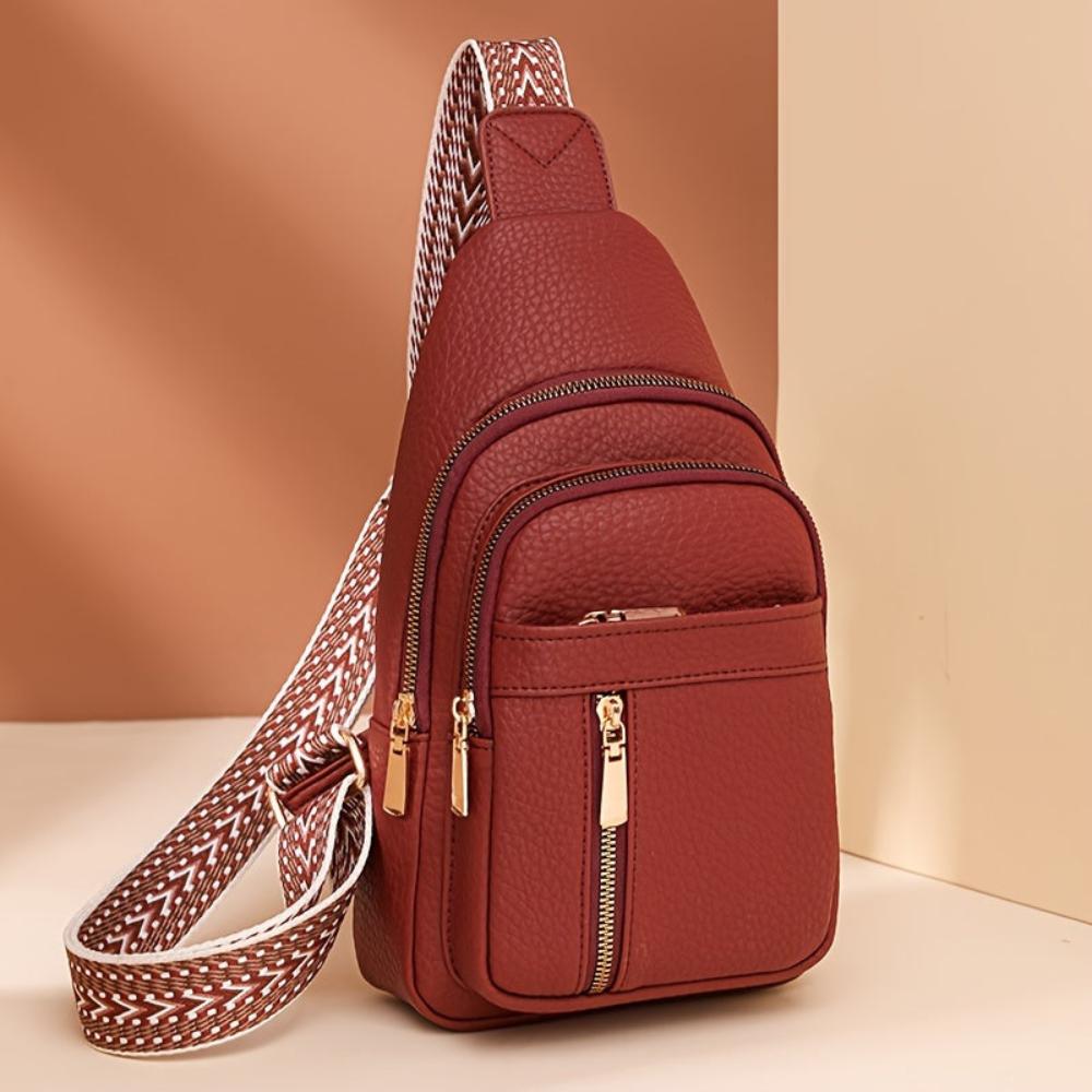Velyra - Vegan Leather Sling Crossbody Bag