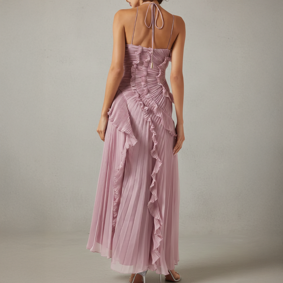 Nivessa - Asymmetric Pleated Dress
