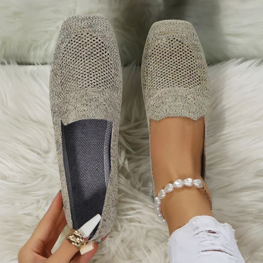 Lana - Knit Slip-On Flats