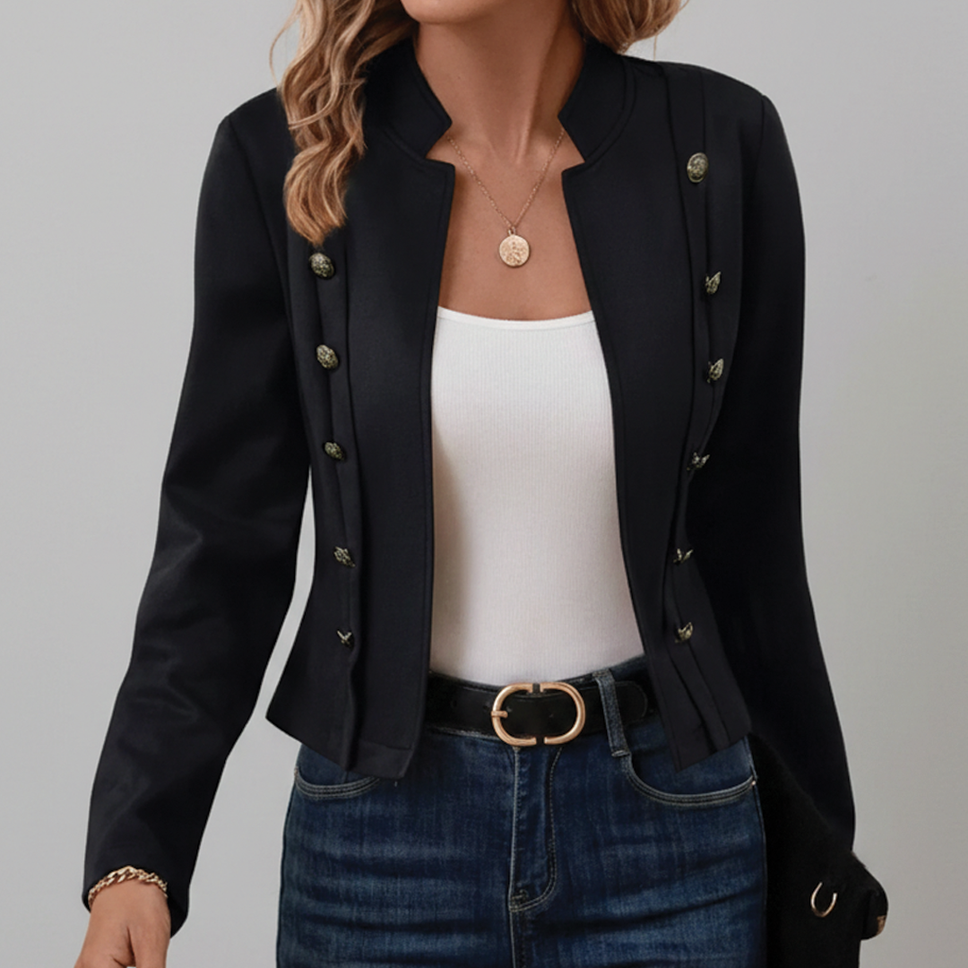 Dulcinea - Velvet Double-Breasted Jacket