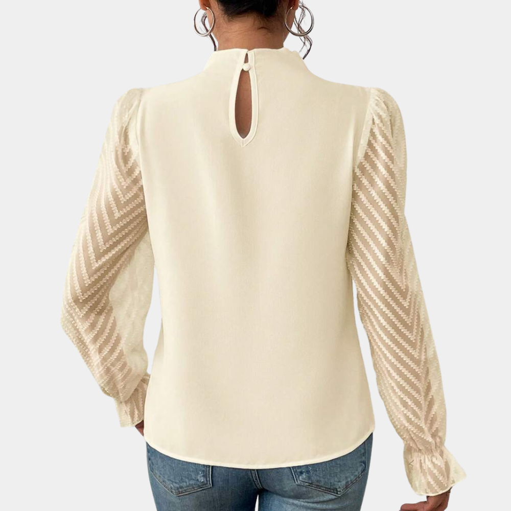 Felicia - Sheer Sleeve Blouse