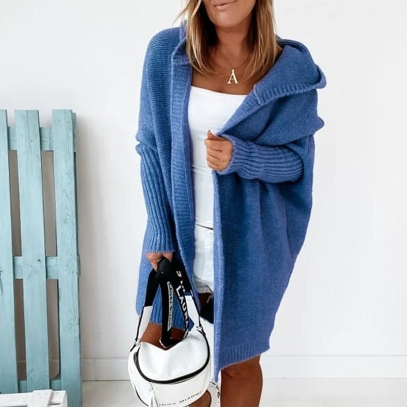 Zinnia - Hooded Knit Cardigan