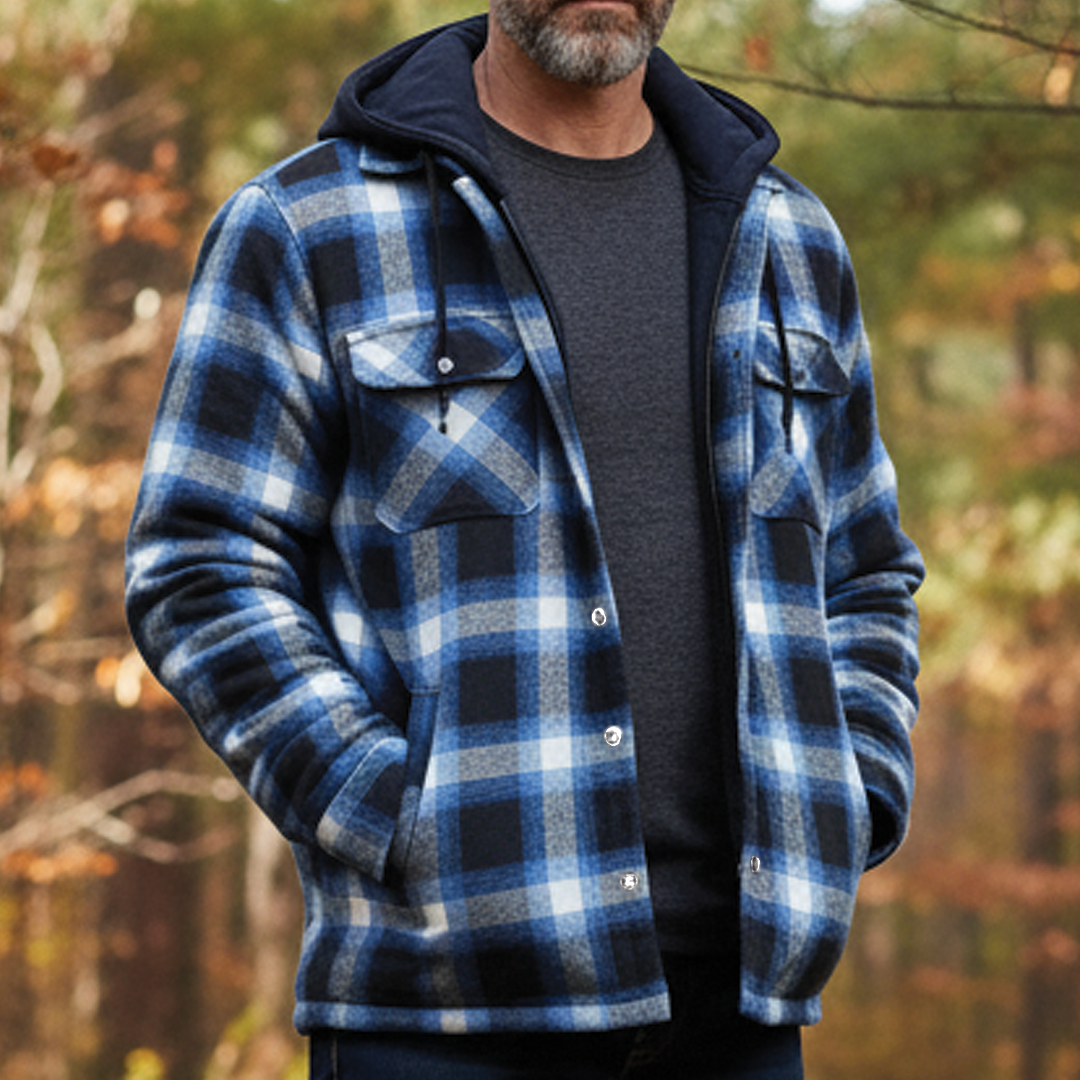 Paxonis - Checked Hooded Jacket