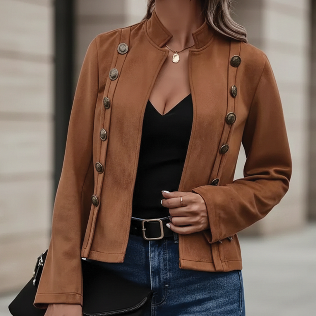 Dulcinea - Chaqueta de terciopelo cruzada