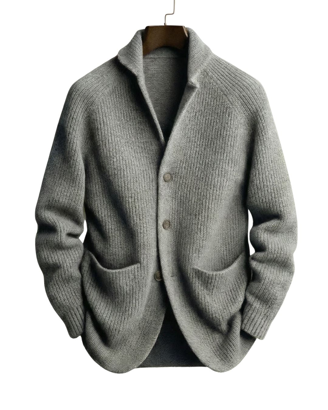 Elliot | Tailored Button-Front Knit Cardigan