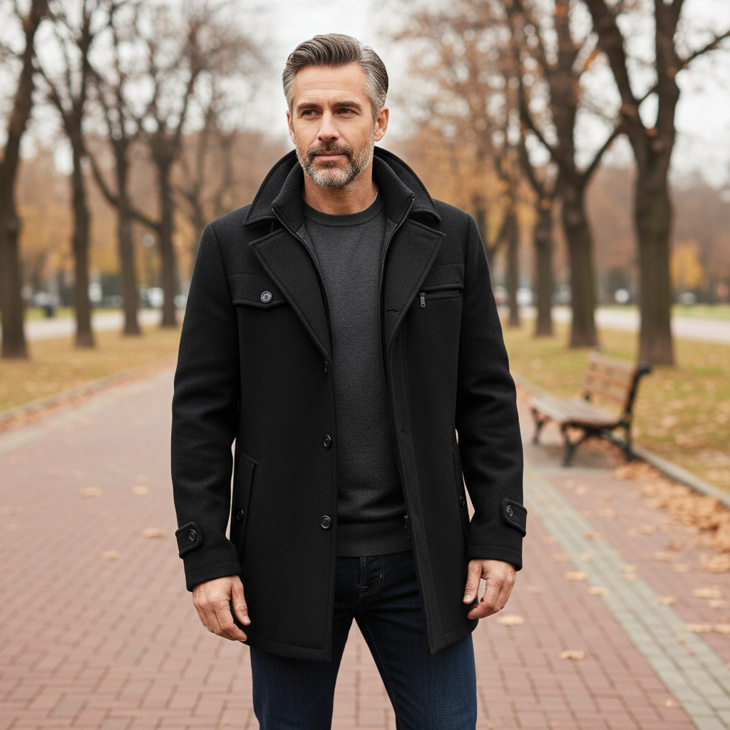 Ixon - Wool Blend Overcoat