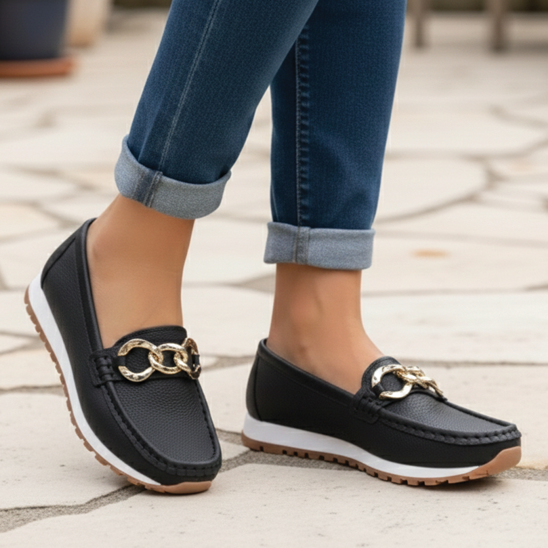 Emma - Mocasines con hebilla plana